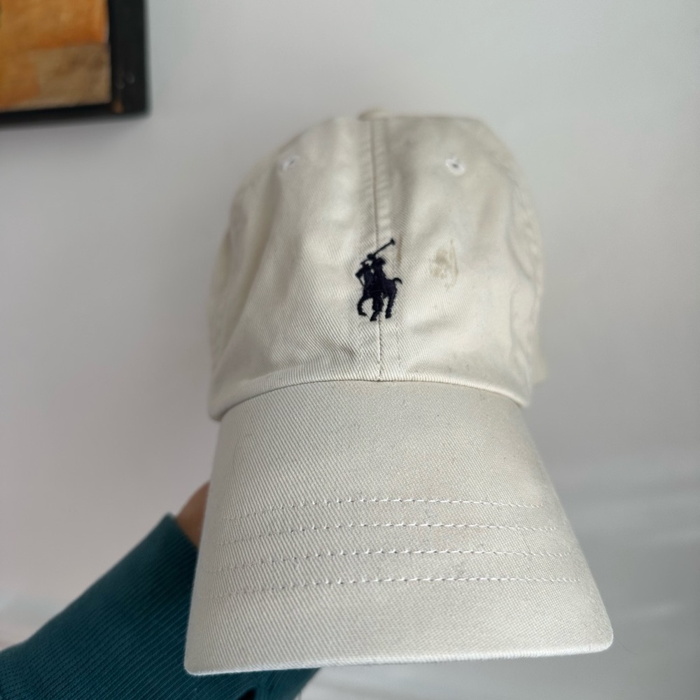 Ralph Lauren Cream Baseball Cap